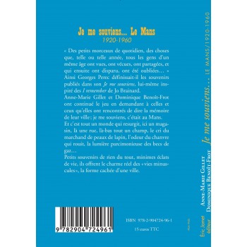 Je me souviens Le Mans 1920-1960